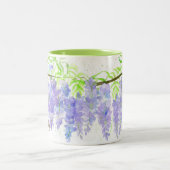 藤の花の花嫁パーソナライズされたの贈り物 ツートーンマグカップ (中央)