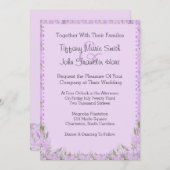 藤の花結婚式招待状 招待状 (正面/裏面)