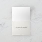 藤の花贈り物ありがと結婚う サンキューカード (内部)