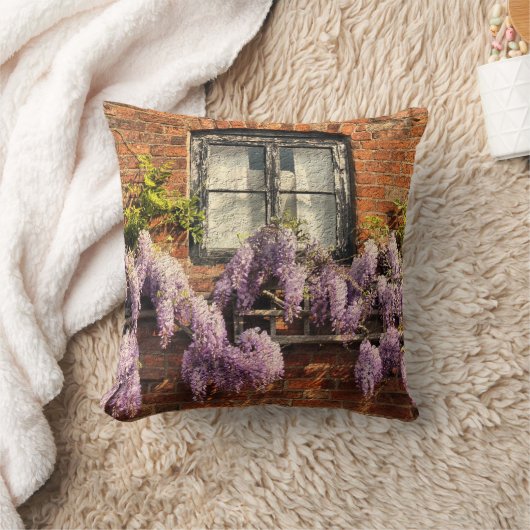 藤の花 クッション (ブランケット)