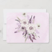 藤の薄紫バラは私の花嫁になる 招待状 (裏面)