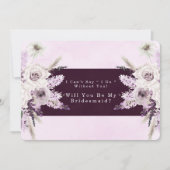 藤の薄紫バラは私の花嫁になる 招待状 (正面)