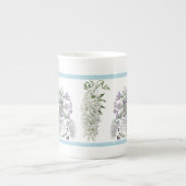 藤の豊富さのBotaniqueの骨灰磁器のマグ ボーンチャイナマグカップ (正面)