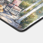 藤の軒先の揺り椅子シーン デスクマット (コーナー)