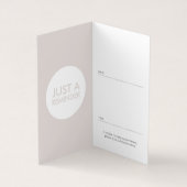 藤の階段折り畳みアポイントメントカード 名刺 (内部)