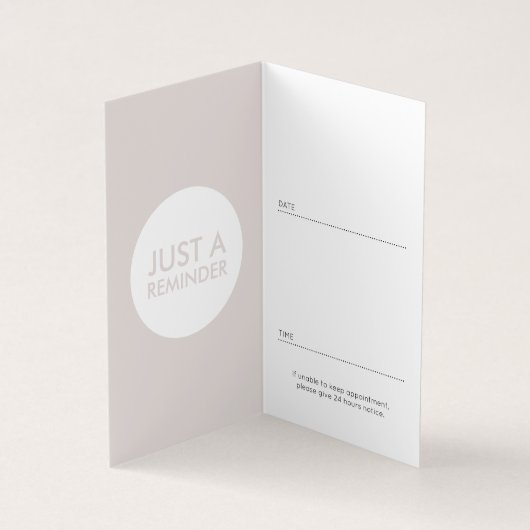 藤の階段折り畳みアポイントメントカード 名刺 (内部)