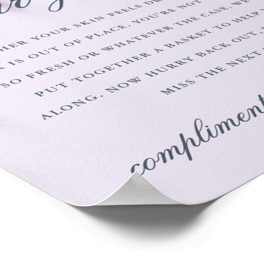 藤はバスアメニティ結婚の看板を夢見る ポスター (角)