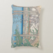 藤またはKameido Tenjinの橋 アクセントクッション (裏面(縦))