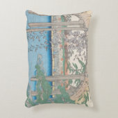 藤またはKameido Tenjinの橋 アクセントクッション (正面(垂直))