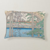 藤またはKameido Tenjinの橋 アクセントクッション (裏面)