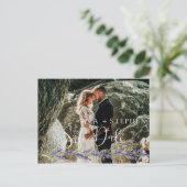 藤エレガントの木の日付を保存する写真 案内ポストカード (スタンド正面)