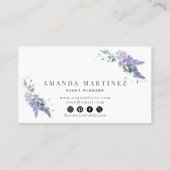 藤エレガントの水彩ソーシャルメディア事業 名刺 (裏面)