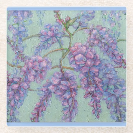 藤ガラスのコースター ガラスコースター (正面)