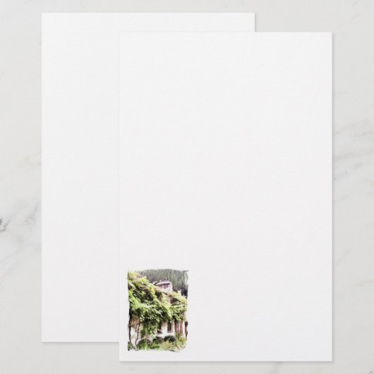 藤コテージ 便箋 (正面/裏面)