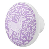 藤パープルディアバードフローラ森ウッドランド セラミックノブ (右)