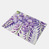 藤パープルフラワーズフローラ自然 ドアマット (アングル)