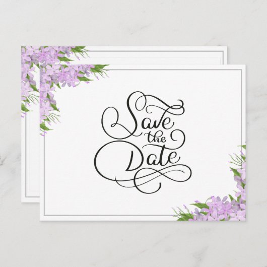 藤フローラ保存日 ポストカード (正面/裏面)