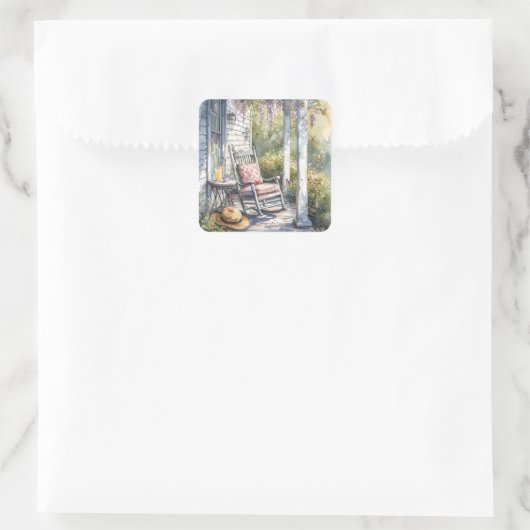 藤ポーチロッキングチェアシーン スクエアシール (バッグ)