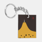 藤五新鴨黒吉良屋陣羽織 キーホルダー (正面左)