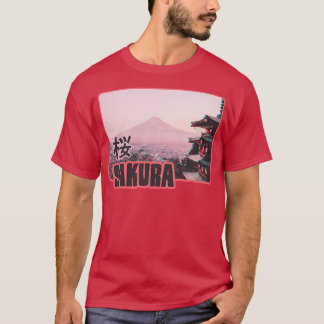藤山桜さくらんぼブロッサムアート日本のfor Cu Tシャツ