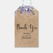 藤素朴フローラレース結婚の感謝 ギフトタグ (正面)