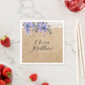 藤素朴フローラレース結婚の感謝 スタンダードカクテルナプキン (インサイチュ)