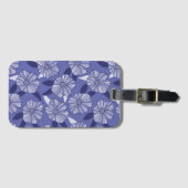 藤紫の花柄 ラゲッジタグ (正面横)