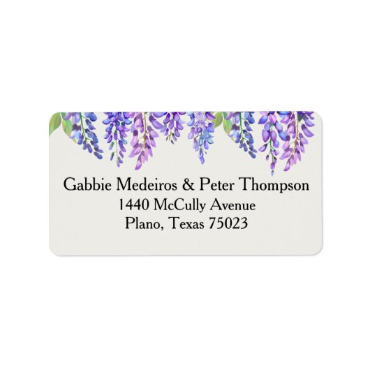 藤紫花植物園 ラベル (正面)