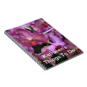 藤色のシンガポールの蘭のノート ノートブック (右側)