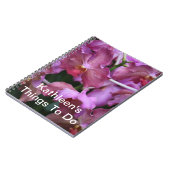 藤色のシンガポールの蘭のノート ノートブック (左側)