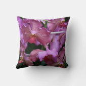 藤色のシンガポールの蘭の枕 クッション (裏面)