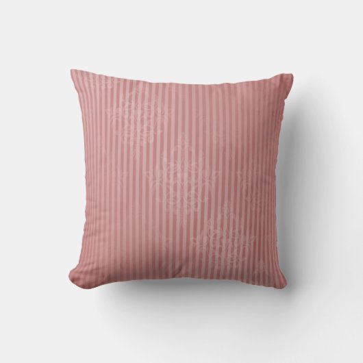 藤色のダマスク織の装飾用クッション20" x 20" クッション (正面)