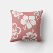 藤色のハイビスカス クッション (裏面)