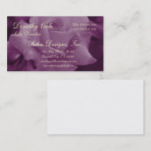 藤色のバラ 名刺 (正面/裏面)