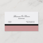 藤色のローズピンクQRコード技術のデザイン 名刺 (裏面)