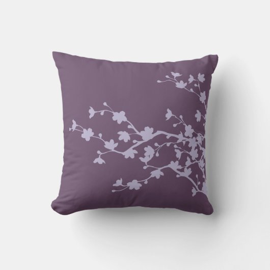 藤色の花2 クッション (正面)