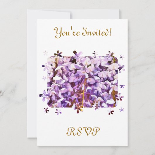 藤 招待状 (正面)