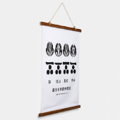 藩主毛利家の定紋と替紋 吊り下げ型タペストリー (傾斜あり)