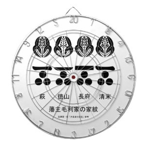 藩主毛利家の定紋と替紋 ダーツボード