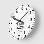 藩主毛利家の定紋と替紋 ラウンド壁時計 (傾斜)