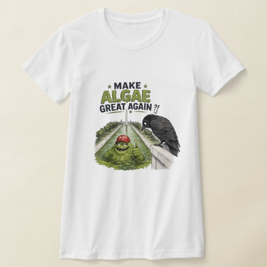 藻を偉大にせよ Tシャツ (レイダウン)