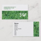 藻類の緑の背景 – パーソナライズされた名刺 名刺 (正面/裏面)