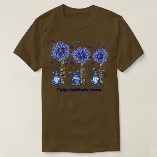 藻類脳脊髄炎認識度格言信仰ho tシャツ (デザイン正面)