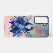 藻類脳脊髄炎ME/CFS認識度リボン SAMSUNG GALAXYケース (裏面横)