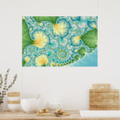 藻類 – フラクタル ポスター (キッチン)