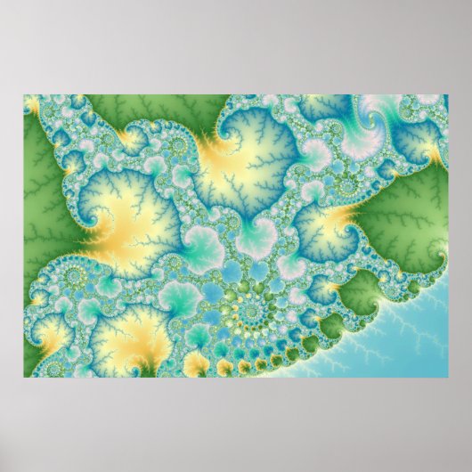 藻類 – フラクタル ポスター (正面)