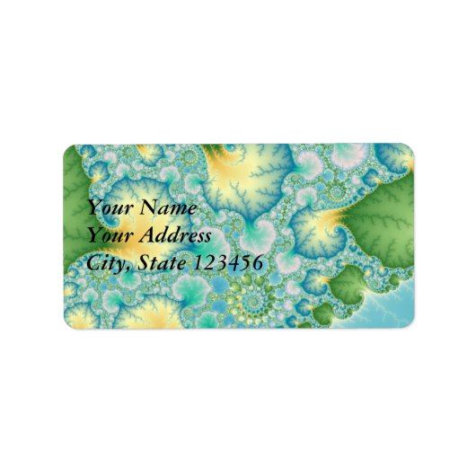 藻類 – フラクタル ラベル (正面)