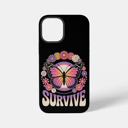 蘇る蝶 iPhoneケース (裏面)