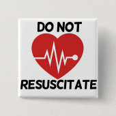 蘇生しない 缶バッジ (正面)