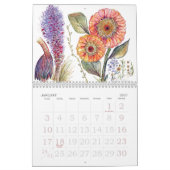 蘭および他の花 カレンダー (1月 2027)